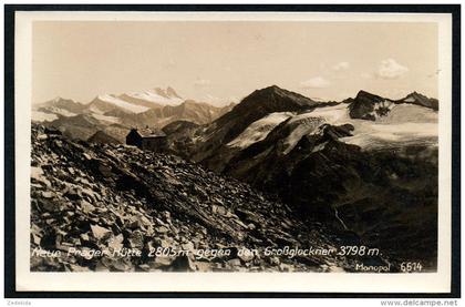 7659 - alte Foto Ansichtskarte - Matrei in Osttirol - Neue Prager Hütte gegen Großglockner Anderä Lottersberger - TOP