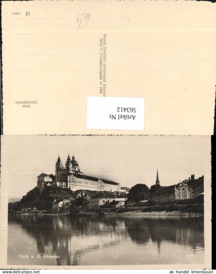 563412,Foto Ak Melk a. d. Donau Stift Melk
