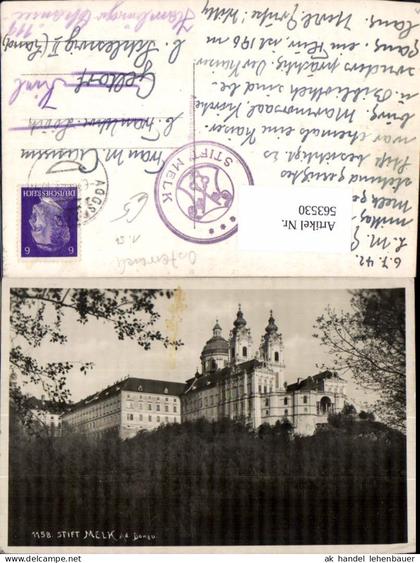 563530,Foto Ak Melk a. d. Donau Stift Melk