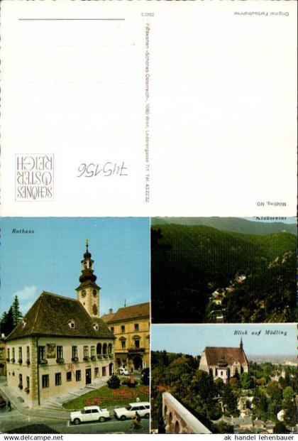745156 Mehrbild AK Mödling b. Wien Rathaus Klausental Blick auf Mödling