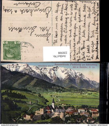 220508,Puchberg a. Schneeberg Teilansicht m. Schneeberg