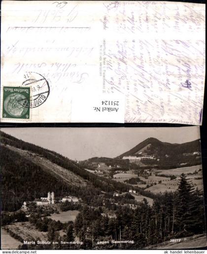 251124,Maria Schutz am Semmering Totale Kirche geg. Semmering