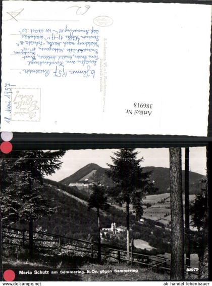 386918,Maria Schutz am Semmering Totale geg. Semmering