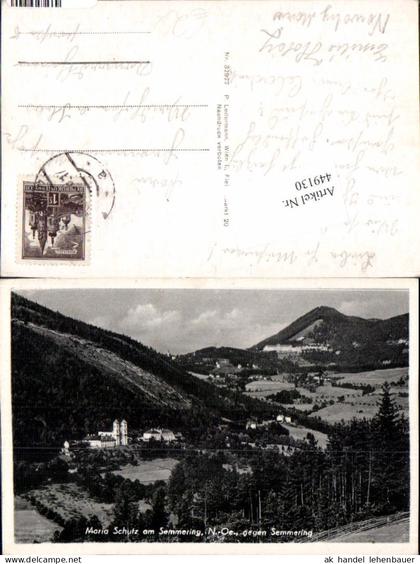 449130,Maria Schutz am Semmering geg. Semmering Teilansicht
