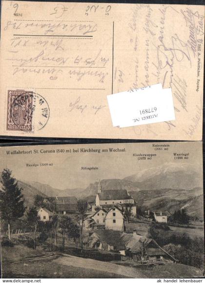 677891 St. Corona am Wechsel b. Kirchberg am Wechsel