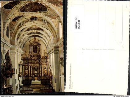 663338,Wallfahrtskirche Frauenkirchen Innenansicht