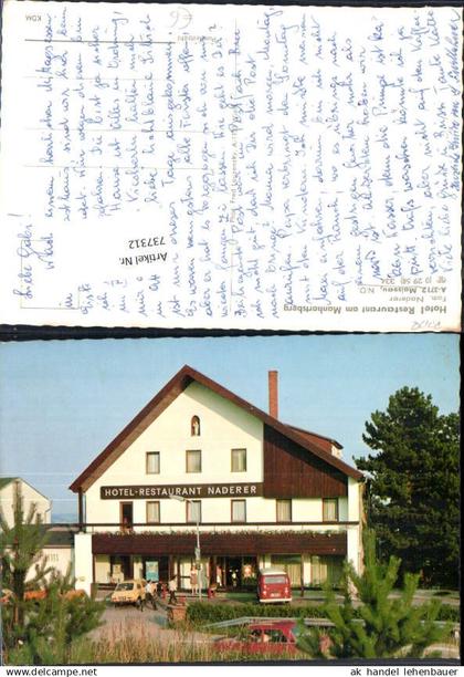 737312 seltene AK Maissau Hotel Restaurant Manhartsberg Naderer VW Bus Bez. Hollabrunn