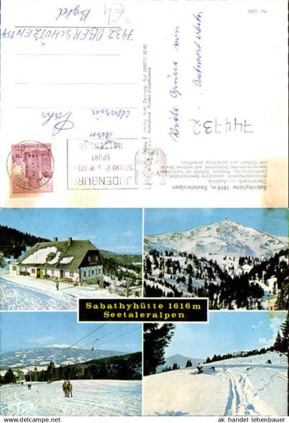 744732 Mehrbild AK Sabathyhütte Seetaleralpen bei Obdach Wintersport Skilift