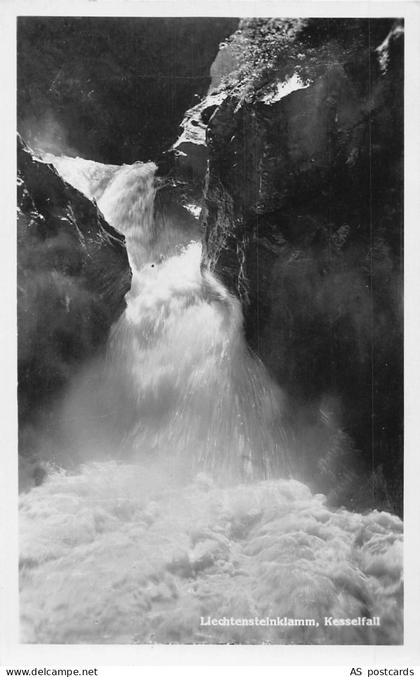 C192 Austria Liechtensteinklamm St. Johann im Pongau waterfall  postcard