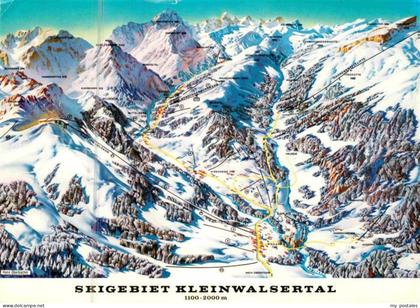 Hirschegg Kleinwalsertal Vorarlberg uebersichtskarte Skigebiet Kleinwalsertal