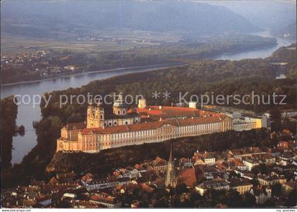Melk Donau Stift Melk Fliegeraufnahme