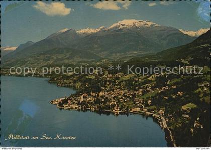 Millstatt Millstaettersee Fliegeraufnahme
