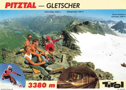 Mittelberg Pitztal Tirol Pitztal-Gletscher Rifflsee Hohe-Geige Mittagskogel Skif