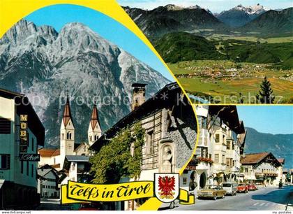 Telfs Tirol Fliegeraufnahme Kirchenpartie