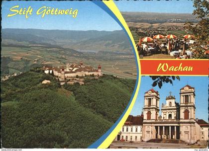 Wachau Oesterreich Benediktinerstift Fliegeraufnahme Wachau