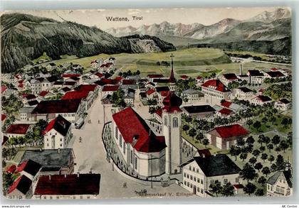 6112 Wattens Lithographie Vogelschau - 13622663