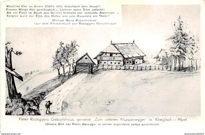B48056 Krieglach Alpel Peter Roseggers Geburtshaus austria