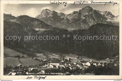 Markt Werfen mit Hagengebirge
