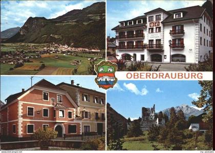 Oberdrauburg Kaernten Gasthaus Pontiller Haus Marktplatz Rathaus Ruine Hohenburg