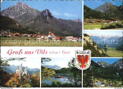 Vils Tirol Panorama Teilansichten Schloss Seeblick