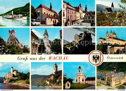 Wachau Oesterreich Motive Sehenswuerdigkeiten Staedte in der Wachau an der Donau