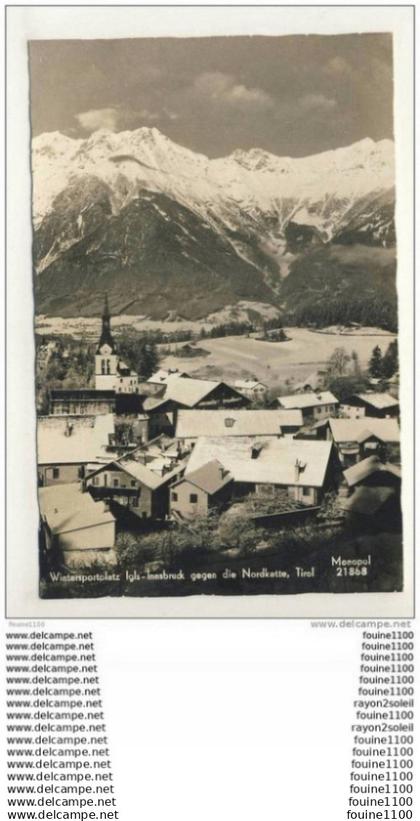 wintersportplatz igis innsbruck gegen die nordkette tirol ( format C.P.A ) ( recto verso )