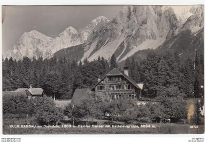 Kulm near Ramsau am Dachstein old postcard travelled 1952 Ramsau bei Schladming Pmk b170801