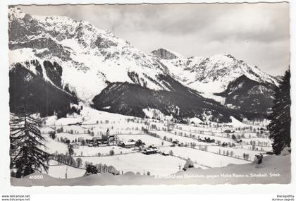 Ramsau am Dachstein, Slogan Pmk old postcard travelled 196? b170907