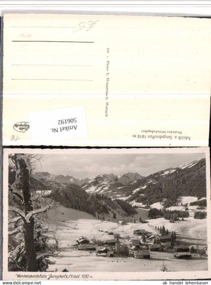 506192,Jungholz Totale Bergkulisse Winterbild