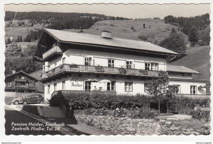 Pension Haider, Saalbach old postcard posted 1957 b200710*