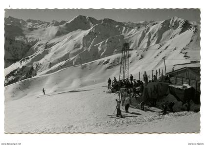 Schattberg Seilbahn Saalbach old postcard posted 1962 b240615