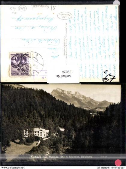 177024,Kurhaus Bad Abtenau Postsablage Post Abtenau Stempel