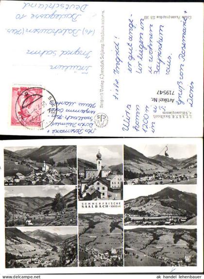 719547 Mehrbild AK Saalbach Saalbach-Hinterglemm