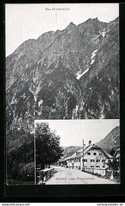 AK Grödig, Gasthof Zum Drachenloch