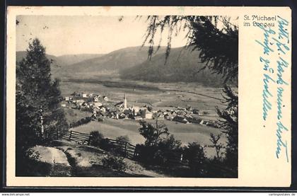 AK St. Michael im Lungau, Ortsansicht mit Bergen