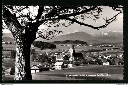 AK Strasswalchen, Ortsansicht m. Salzburger Berge