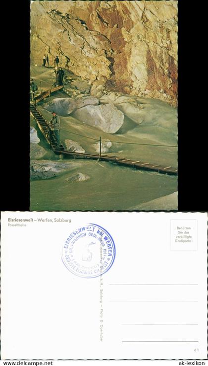 Ansichtskarte Werfen Eisriesenwelt-Werfen Salzburg Posselthalle 1980