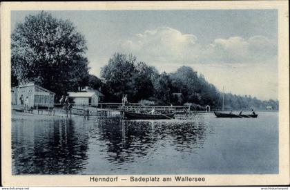 CPA Henndorf am Wallersee in Salzburg Badeplatz am Wallersee