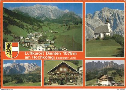 Dienten Hochkoenig Panorama mit Kirche Blumenhaus und Arthurhaus