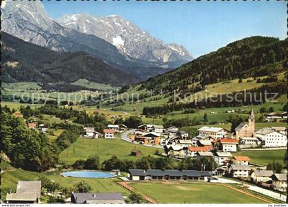 Leogang Ortsansicht Schwimmbad