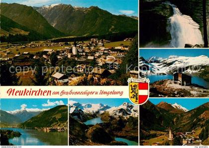 Neukirchen Grossvenediger AT Ortsansicht Zell am See mit Kitzsteinhorn Tauernkra