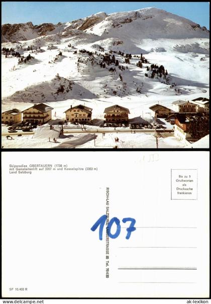 Obertauern Skiparadies OBERTAUERN  Gamsleitenlift Kesselspitze b Salzburg 1980