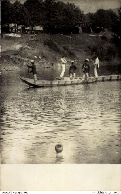 Photo CPA Oberndorf bei Salzburg Österreich, Ruderpartie