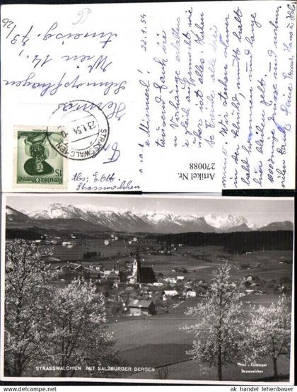 270088,Straßwalchen Totale m. Salzburger Bergen Bergkulisse