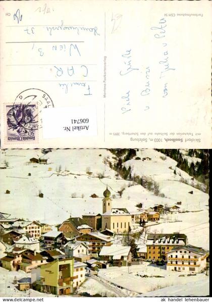 606741,Saalbach Saalbach-Hinterglemm Talstation Seilbahn Schattberg Winteransicht