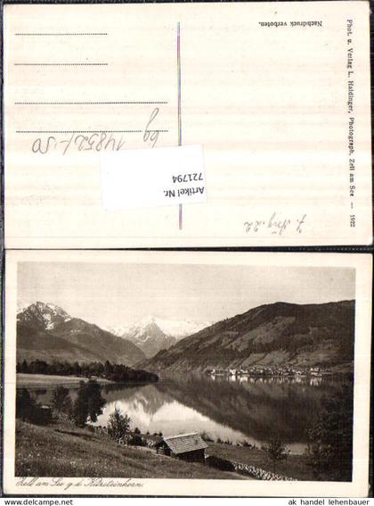 721794 Zell am See Zell am See Bez. Zell am See 1922 Kitzsteinhorn
