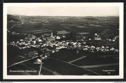 AK Strasswalchen /Salzburg, Gesamtansicht vom Flugzeug aus