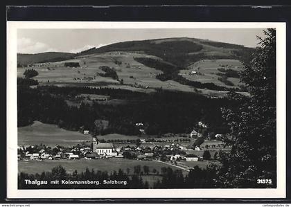 AK Thalgau, Ortsansicht mit Kolomansberg