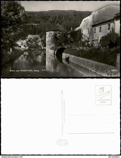 Ansichtskarte Radstadt Stadtgraben mit Stadtmauer und Wehrturm, Radstadt 1963