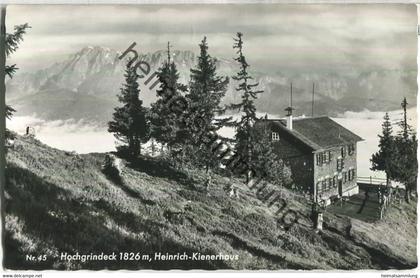Hochgründeck - Heinrich-Kiener-Haus - Foto-Ansichtskarte - Verlag Heinrich Oczlon St. Johann im Pongau